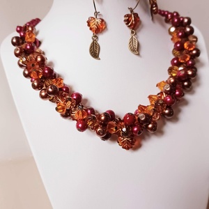 Mézelő gyöngykavalkád  - ékszer - ékszerszett - Meska.hu