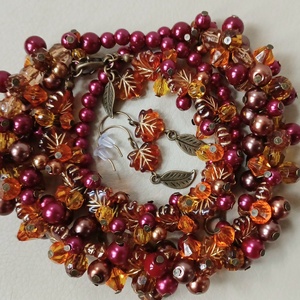 Mézelő gyöngykavalkád  - ékszer - ékszerszett - Meska.hu