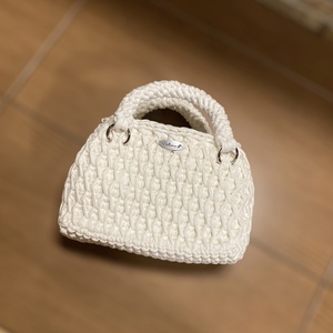 Horgolt füles táska - táska & tok - kézitáska & válltáska - belső rendező - Meska.hu