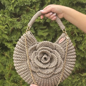 Rózsás táska - Meska.hu