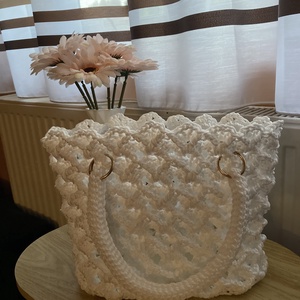 Csipkés táska - táska & tok - kézitáska & válltáska - alkalmi táska - Meska.hu