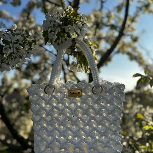 Csipkés táska - táska & tok - kézitáska & válltáska - alkalmi táska - Meska.hu