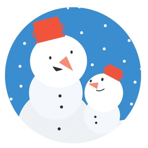 Hóember  fülbevaló - ékszer - fülbevaló - pötty fülbevaló - Meska.hu