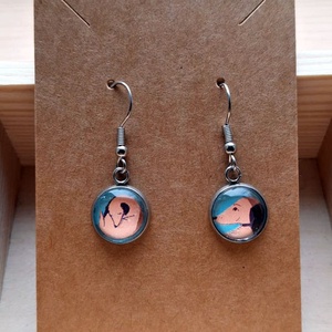 Felemás kutyás  fülbevaló - ékszer - fülbevaló - lógó fülbevaló - Meska.hu