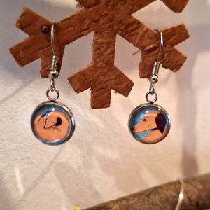 Felemás kutyás  fülbevaló - ékszer - fülbevaló - lógó fülbevaló - Meska.hu