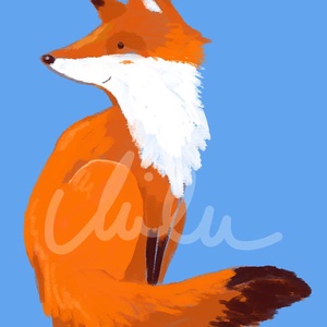 Rókás  bedugós fülbevaló - ékszer - fülbevaló - pötty fülbevaló - Meska.hu