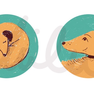 Felemás kutyás  fülbevaló - ékszer - fülbevaló - lógó fülbevaló - Meska.hu