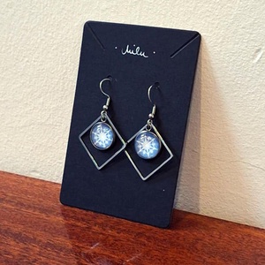 Hópelyhes  fülbevaló - ékszer - fülbevaló - lógó fülbevaló - Meska.hu