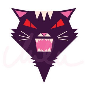 Mérges macska  bedugós fülbevaló - ékszer - fülbevaló - pötty fülbevaló - Meska.hu