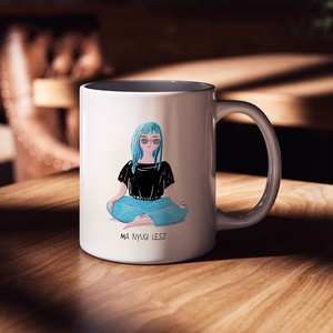 Ma nyugi lesz bögre, Otthon & Életmód, Konyhafelszerelés, tálalás, Tálalás, Bögre & Csésze, Fotó, grafika, rajz, illusztráció, MESKA