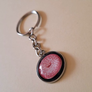 Fánkos kulcstartó - táska & tok - kulcstartó & táskadísz - kulcstartó - Meska.hu