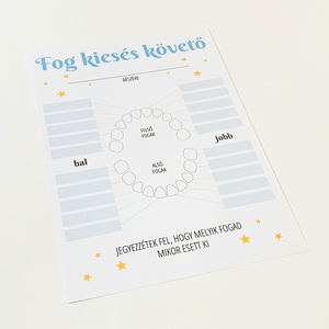 Fogtündér igazolás - otthon & életmód - dekoráció - fali és függő dekoráció - betű & név - Meska.hu
