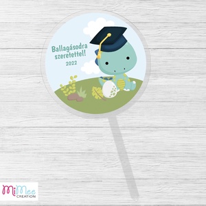 Dinós beszúró tábla virág mellé ballagásra, Otthon & Életmód, Konyhafelszerelés, tálalás, Sütés, főzés, Sütidísz, Papírművészet, MESKA