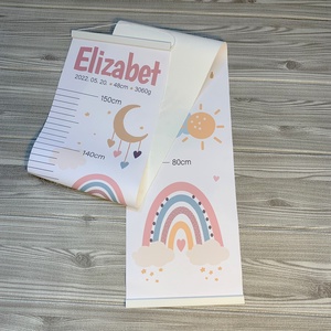 Szivárványos - egyedi magasságmérő gyerekeknek, magasságmérő gyerekszobába - otthon & életmód - dekoráció - fali és függő dekoráció - betű & név - Meska.hu
