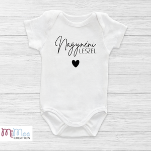 Nagynéni/nagybácsi leszel baba érkezést bejelentő body - ruha & divat - babaruha & gyerekruha - body - Meska.hu