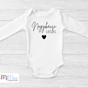 Nagynéni/nagybácsi leszel baba érkezést bejelentő body - ruha & divat - babaruha & gyerekruha - body - Meska.hu
