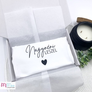 Nagynéni/nagybácsi leszel baba érkezést bejelentő body - ruha & divat - babaruha & gyerekruha - body - Meska.hu