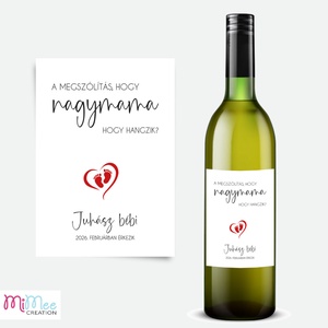 A megszólítás, hogy... - baba bejelentő boros üveg címke, egyedi matrica - otthon & életmód - papír, írószer - matrica, matrica csomag - Meska.hu  A megszólítás, hogy... - baba bejelentő boros üveg címke, egyedi matrica - otthon & életmód - papír, írószer - matrica, matrica csomag - Meska.hu