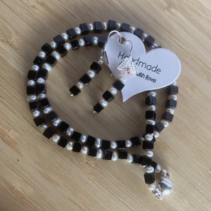 Fekete-fehér, igen-nem ékszerszett - ékszer - ékszerszett - Meska.hu