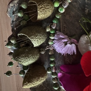 Selyemhernyógubó kvartett nyakék regalittal, Ékszer, Ékszerszett, Ékszerkészítés, MESKA