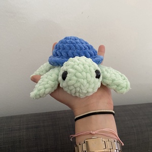 Horgolt teknős béka  - Meska.hu