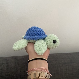 Horgolt teknős béka  - játék & sport - plüssállat & játékfigura - teknős - Meska.hu