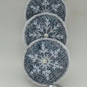 Ezüst-szürke hópehely -  - Meska.hu