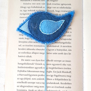 Madárkás  könyvjelző - kék. - könyv & zene - könyvjelző - Meska.hu