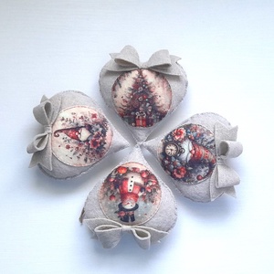 Hóemberes, manós karácsonyi díszek. - karácsony - karácsonyi lakásdekoráció - karácsonyfadíszek - Meska.hu