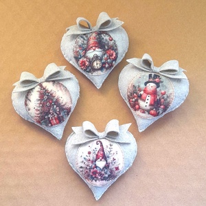 Hóemberes, manós karácsonyi díszek. - karácsony - karácsonyi lakásdekoráció - karácsonyfadíszek - Meska.hu