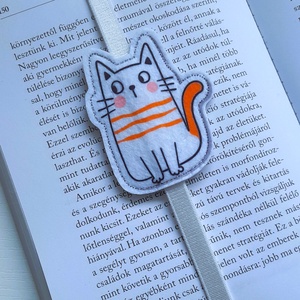 Kedves cica könyvjelző 2. - könyv & zene - könyvjelző - Meska.hu