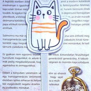 Kedves cica könyvjelző 2., Könyv & Zene, Könyvjelző, Varrás, MESKA