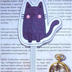 Kedves cica könyvjelző 3., Könyv & Zene, Könyvjelző, Varrás, MESKA