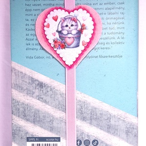 Könyvjelző cicásoknak.5., Könyv & Zene, Könyvjelző, Varrás, MESKA