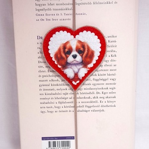 Spániel könyvjelző  - Meska.hu