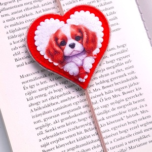 Spániel könyvjelző  - könyv & zene - könyvjelző - Meska.hu