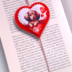 Tacskó könyvjelző  - könyv & zene - könyvjelző - Meska.hu