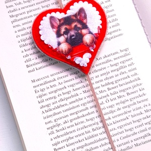 Németjuhász könyvjelző - könyv & zene - könyvjelző - Meska.hu