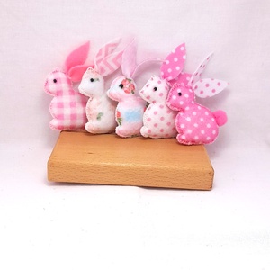 Rózsaszín filc mini húsvéti nyuszik., Otthon & Életmód, Dekoráció, Fali és függő dekoráció, Függődísz, Varrás, MESKA