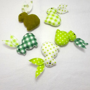 Zöld filc mini húsvéti nyuszik. - Meska.hu