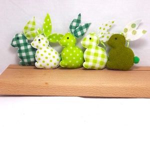 Zöld filc mini húsvéti nyuszik. - Meska.hu