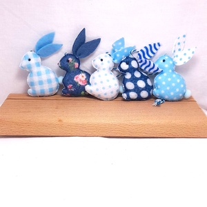 Kék filc mini húsvéti nyuszik. - Meska.hu