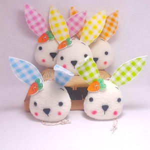 Kockásfülü húsvéti nyuszik., Otthon & Életmód, Dekoráció, Fali és függő dekoráció, Függődísz, Varrás, MESKA