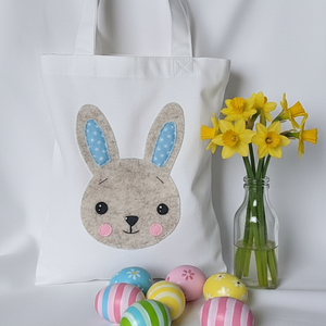 Húsvéti Nyuszis ajándékgyűjtő táska.2. - táska & tok - bevásárlás & shopper táska - shopper, textiltáska, szatyor - Meska.hu