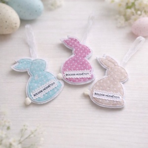 Húsvéti vidám függődíszek., Otthon & Életmód, Dekoráció, Fali és függő dekoráció, Függődísz, Varrás, MESKA