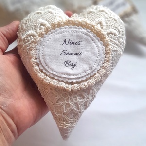 Motíváló romantikus csipke szív .3. - otthon & életmód - dekoráció - fali és függő dekoráció - falra akasztható dekor - Meska.hu