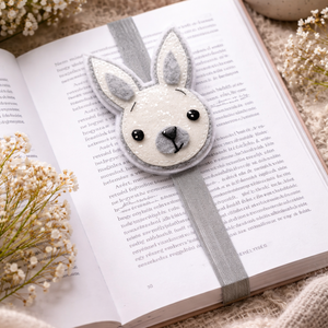 Nyuszi Könyvjelző ., Könyv & Zene, Könyvjelző, Varrás, MESKA