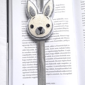 Nyuszi Könyvjelző . - könyv & zene - könyvjelző - Meska.hu