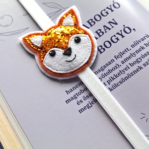 Róka Könyvjelző ., Könyv & Zene, Könyvjelző, Varrás, MESKA