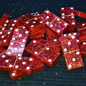 Epoxi dominó készlet - játék & sport - táblajáték és kártyajáték - dominó - Meska.hu